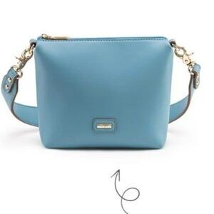 Wrangler Blue Small Purse with Optional Crossbody Strap